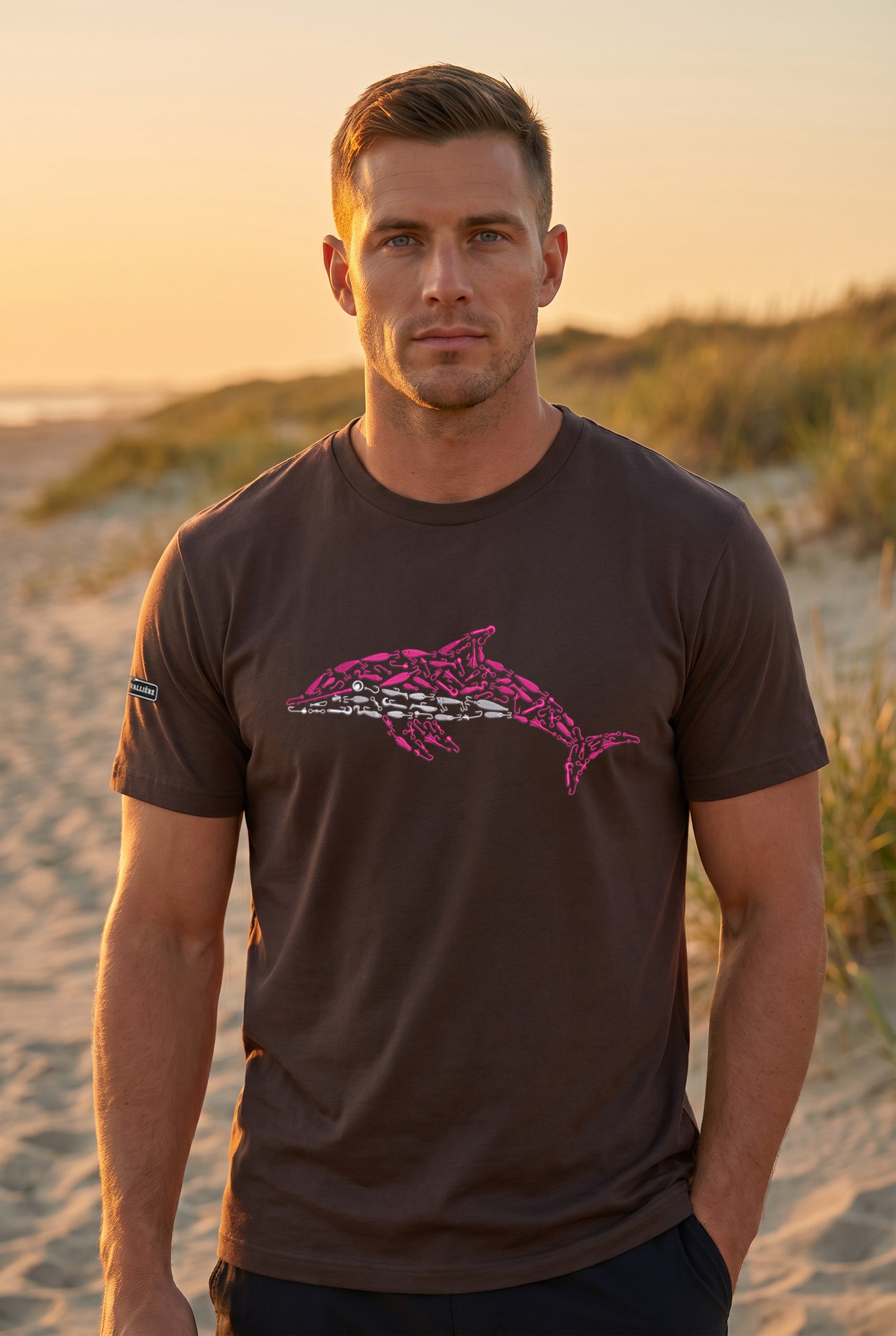 Premium Signature Tee - Pink Dolphin