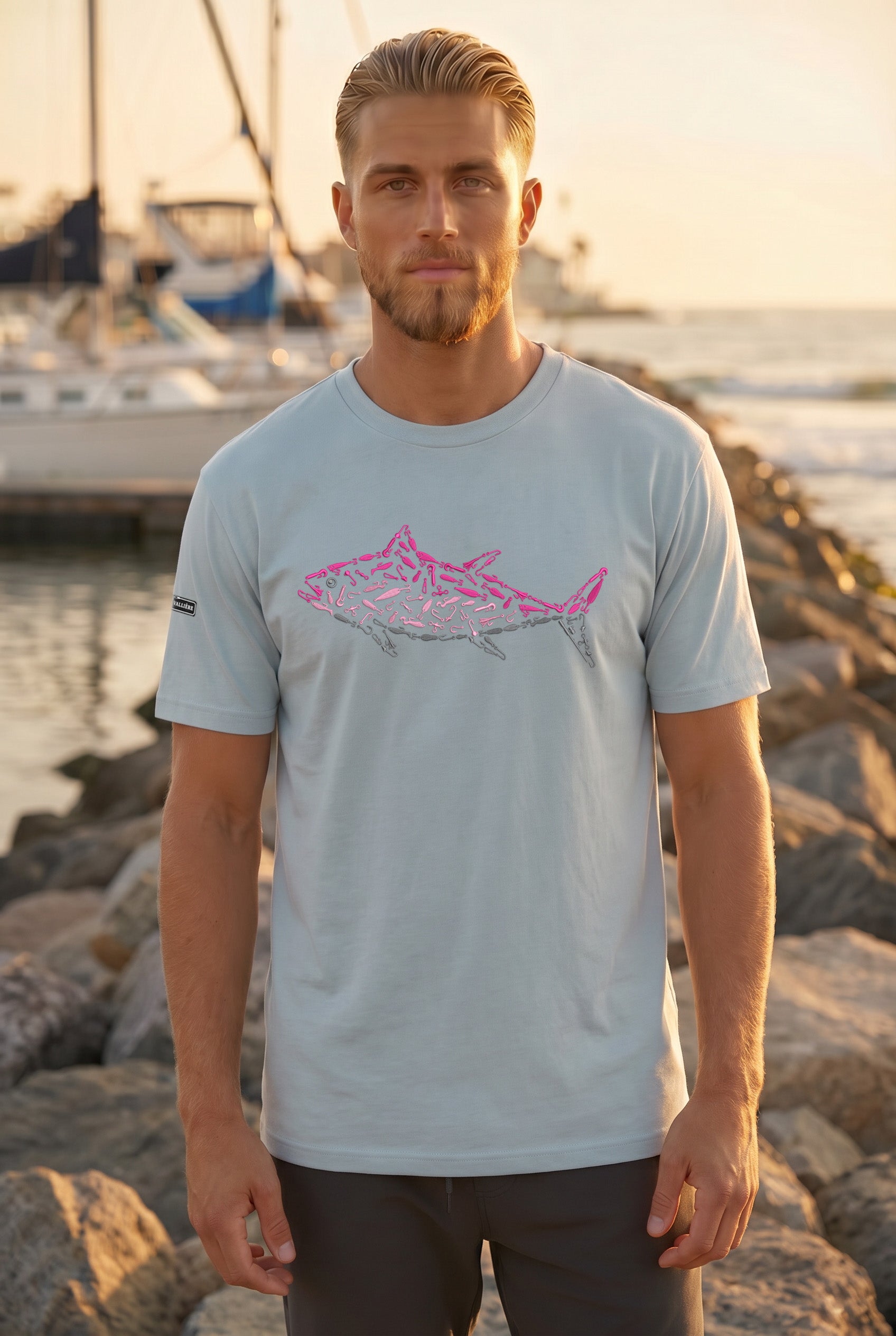 Premium Signature Tee - Pink Tuna