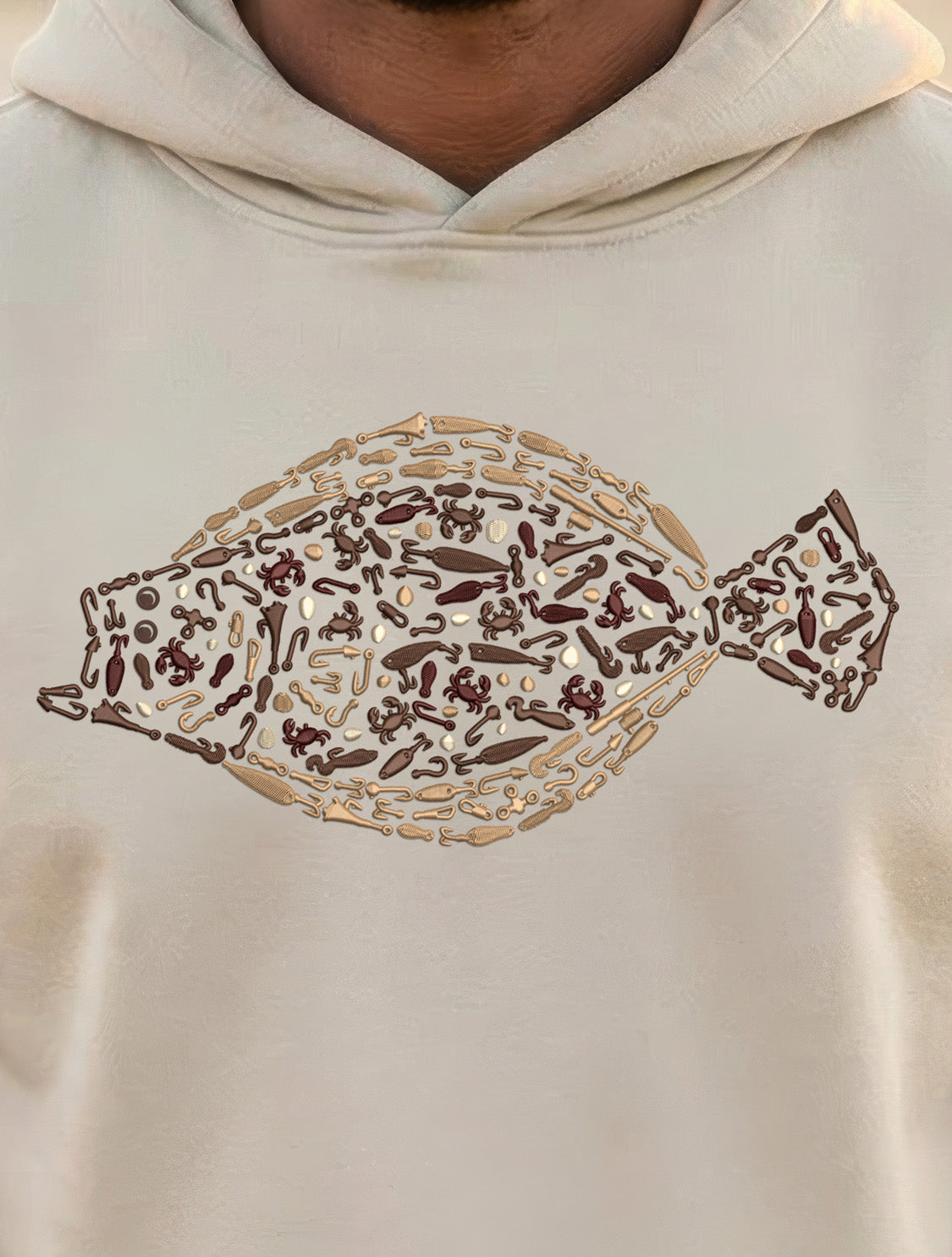 Premium Embroidered Fluke Relaxed Hoodie