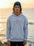 PREMIUM EMBROIDERED PINK SWORDFISH RELAXED HOODIE