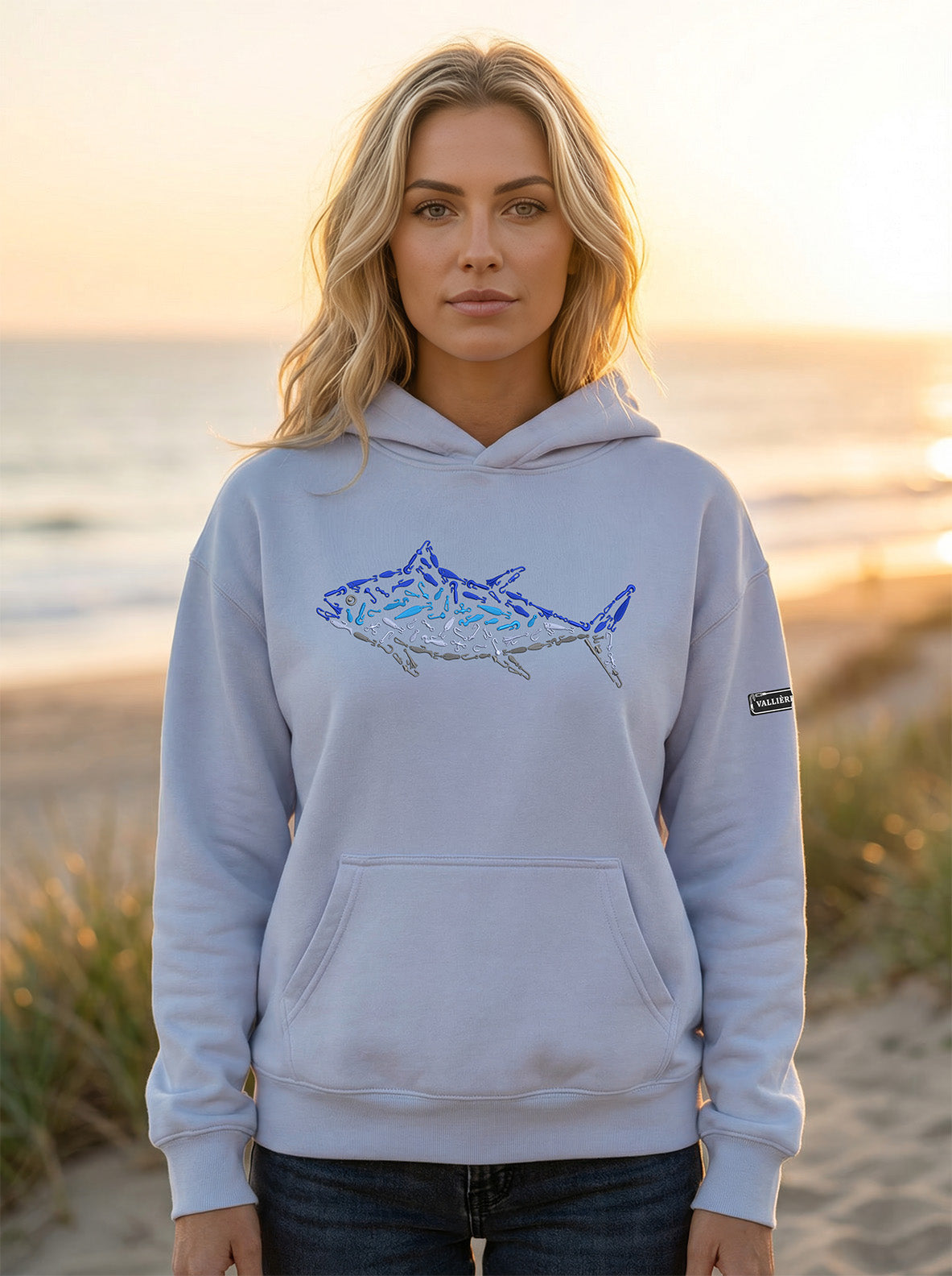PREMIUM EMBROIDERED TUNA RELAXED HOODIE