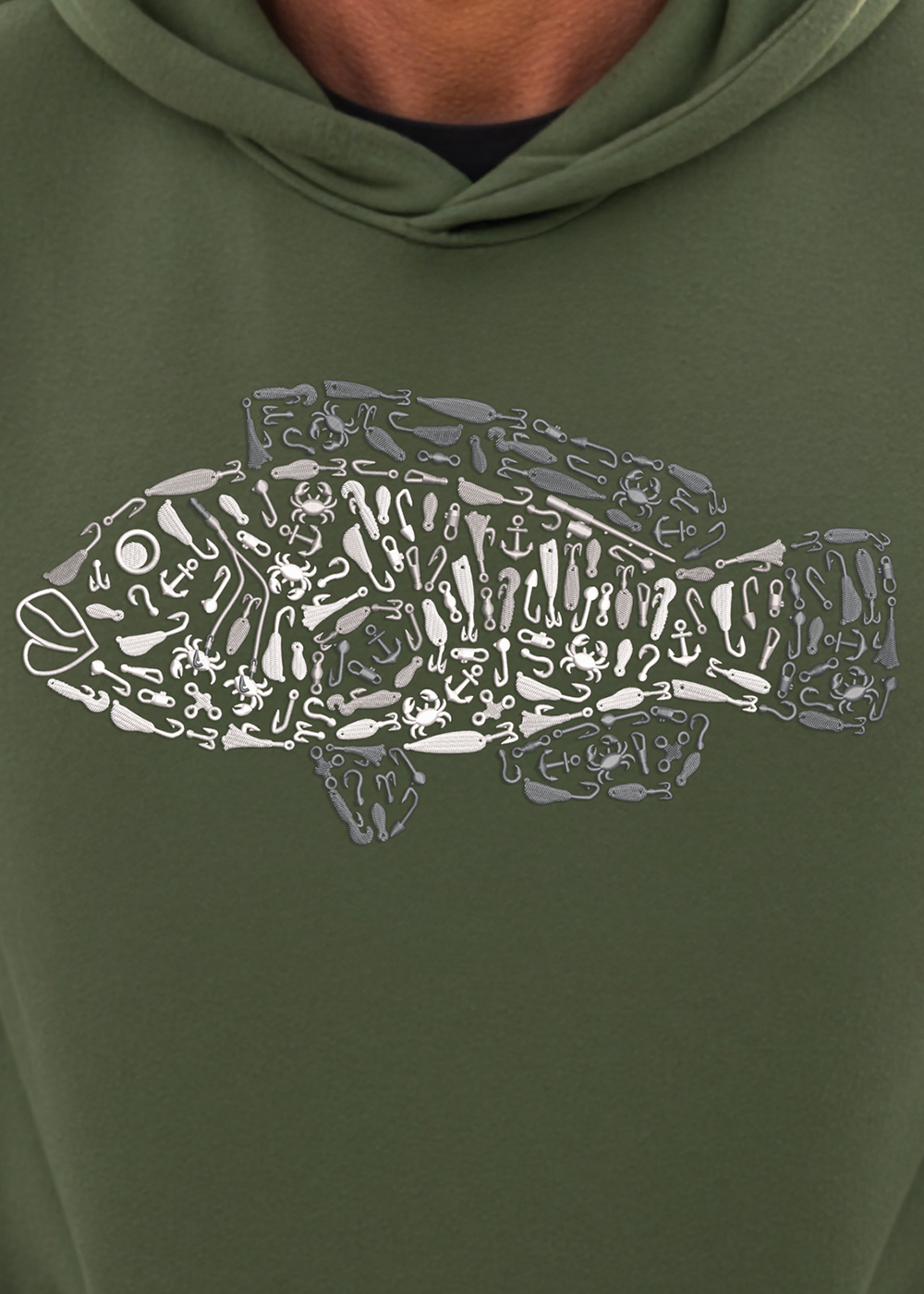 Premium Embroidered Tautog Hoodie
