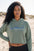 Embroidered Women's Swordfish Crop Hoodie