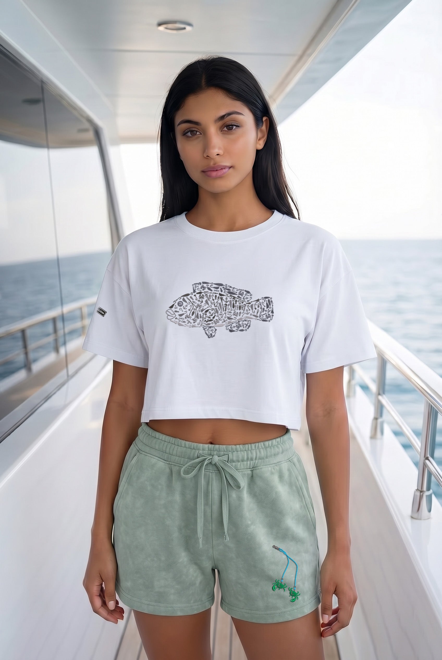 Womens "Snafu Rig" Wave Wash Short