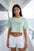 Signature Crop Tee - Pink Tuna