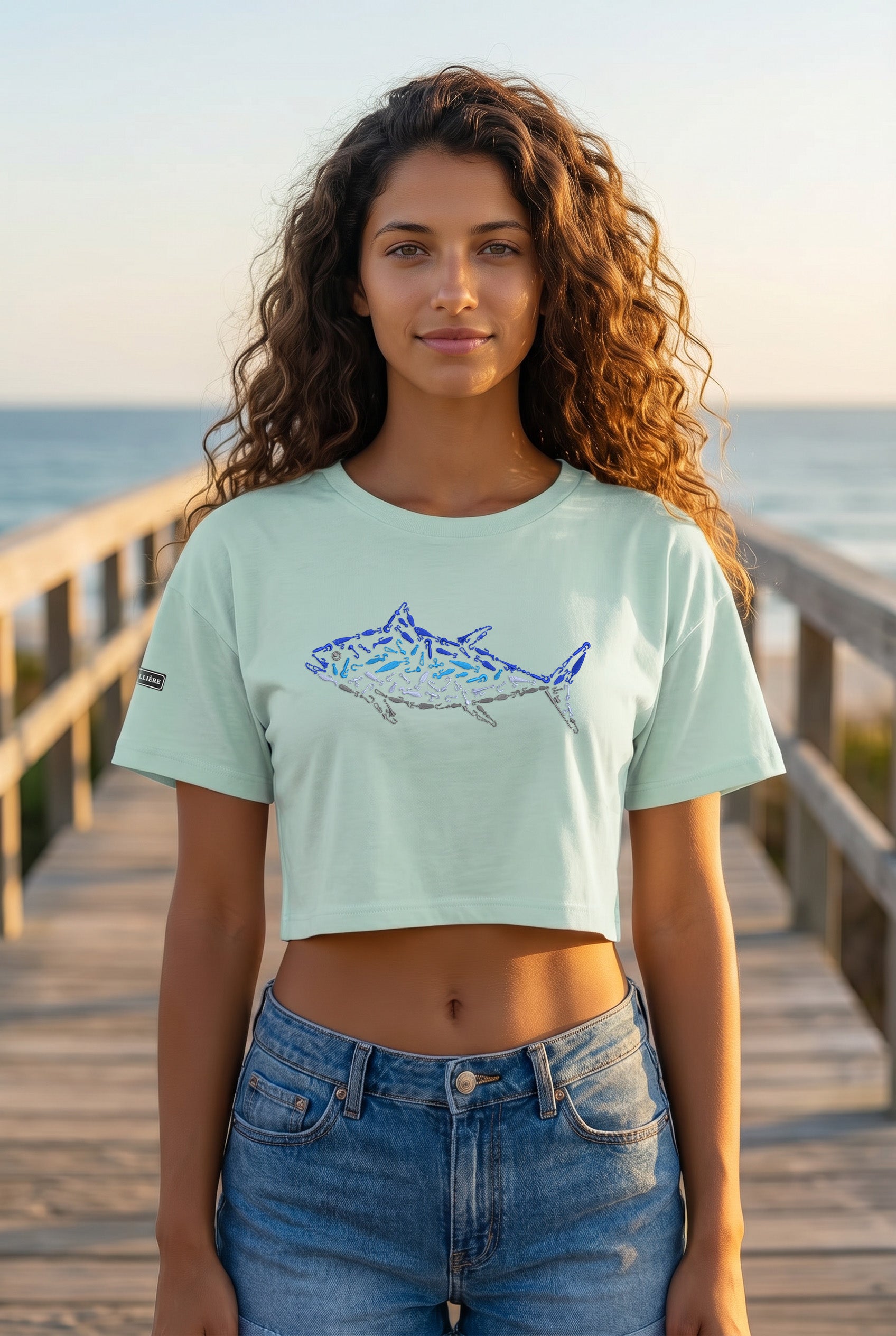 Signature Crop Tee - Tuna