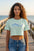 Signature Crop Tee - Tuna