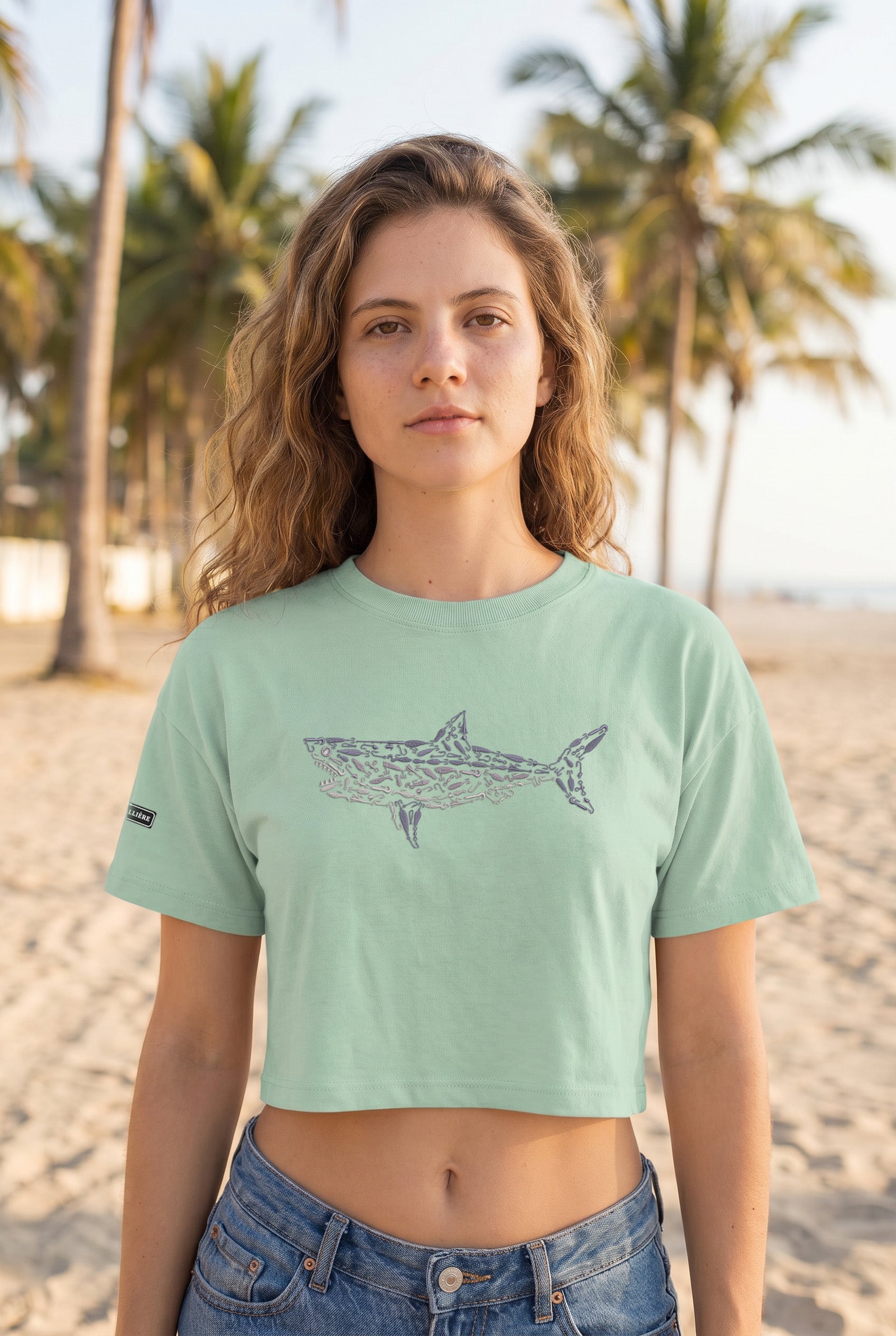 Signature Crop Tee - Great White