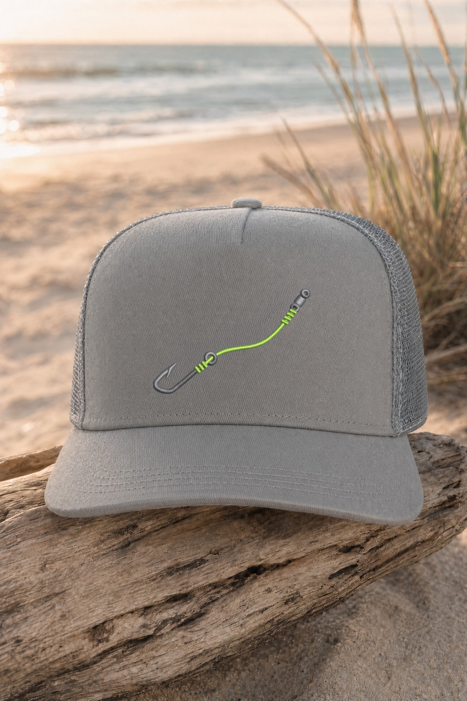 Embroidered "Hook & Line" Signature Trucker Hat