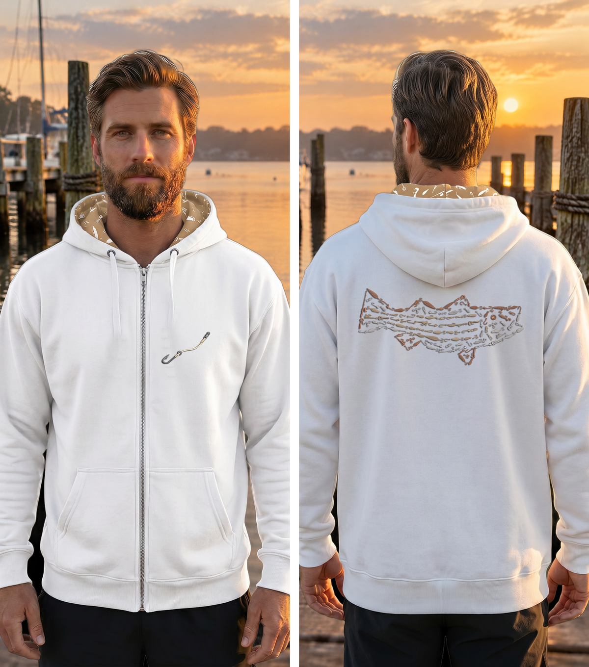 Montauk Edition Embroidered Full Zip Hoodie