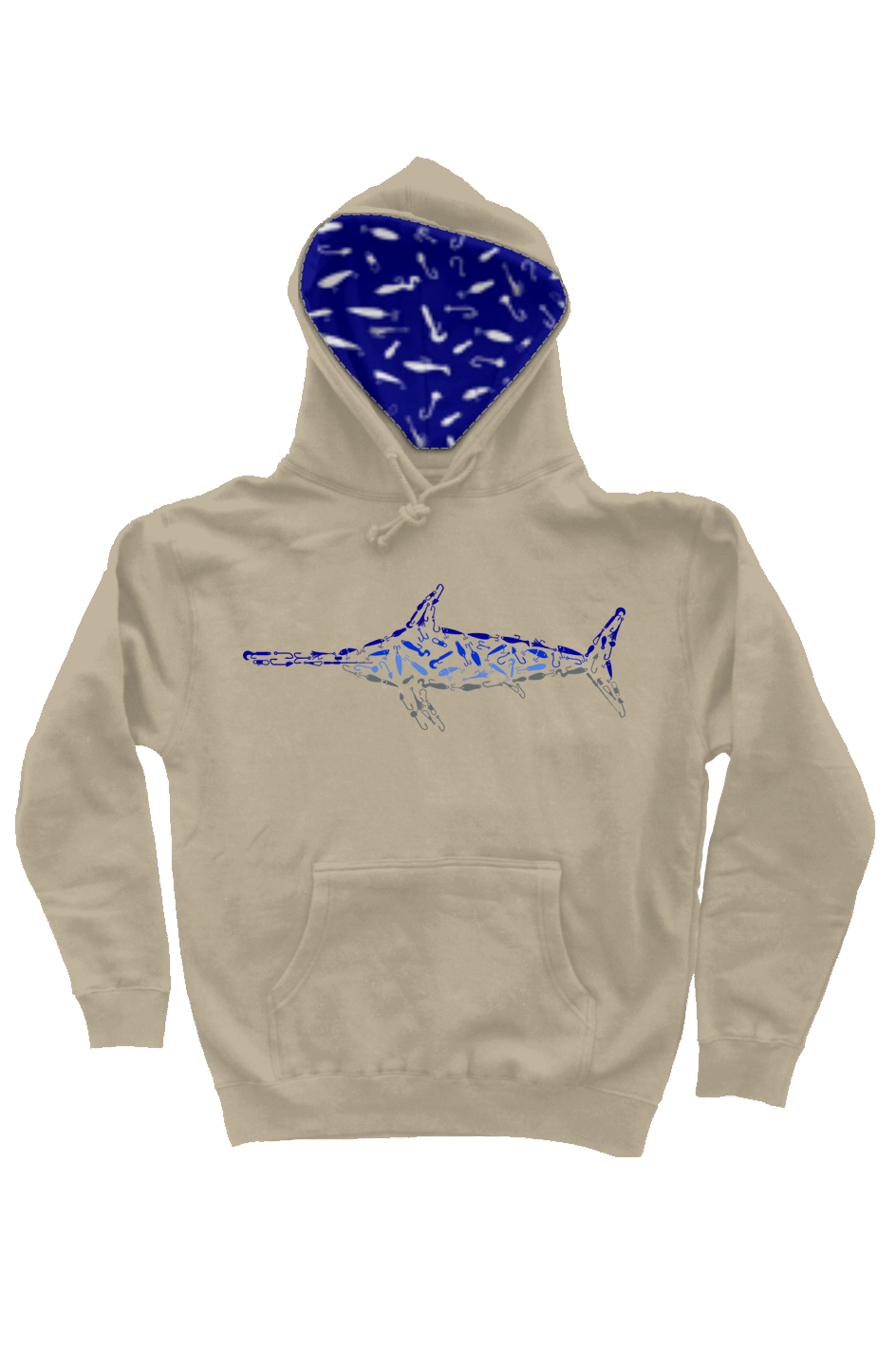 Embroidered Swordfish Hoodie