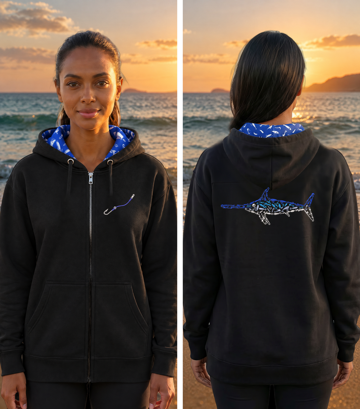 Montauk Edition Embroidered Full Zip Hoodie