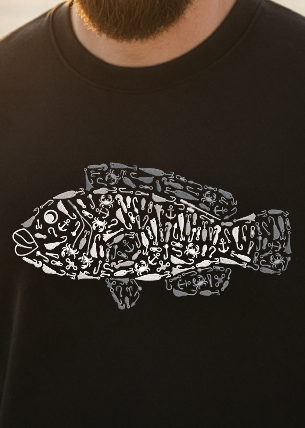 Premium Embroidered Tautog Relaxed Crew Crewneck
