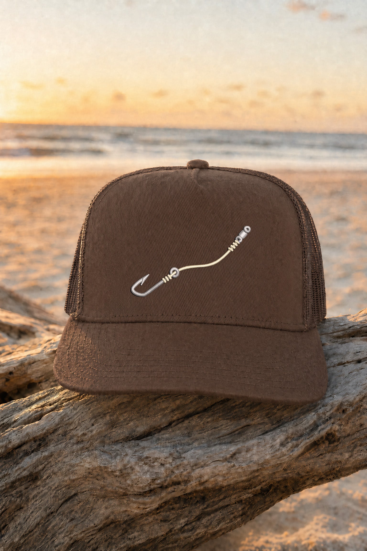 Embroidered "Hook & Line" Signature Trucker Hat