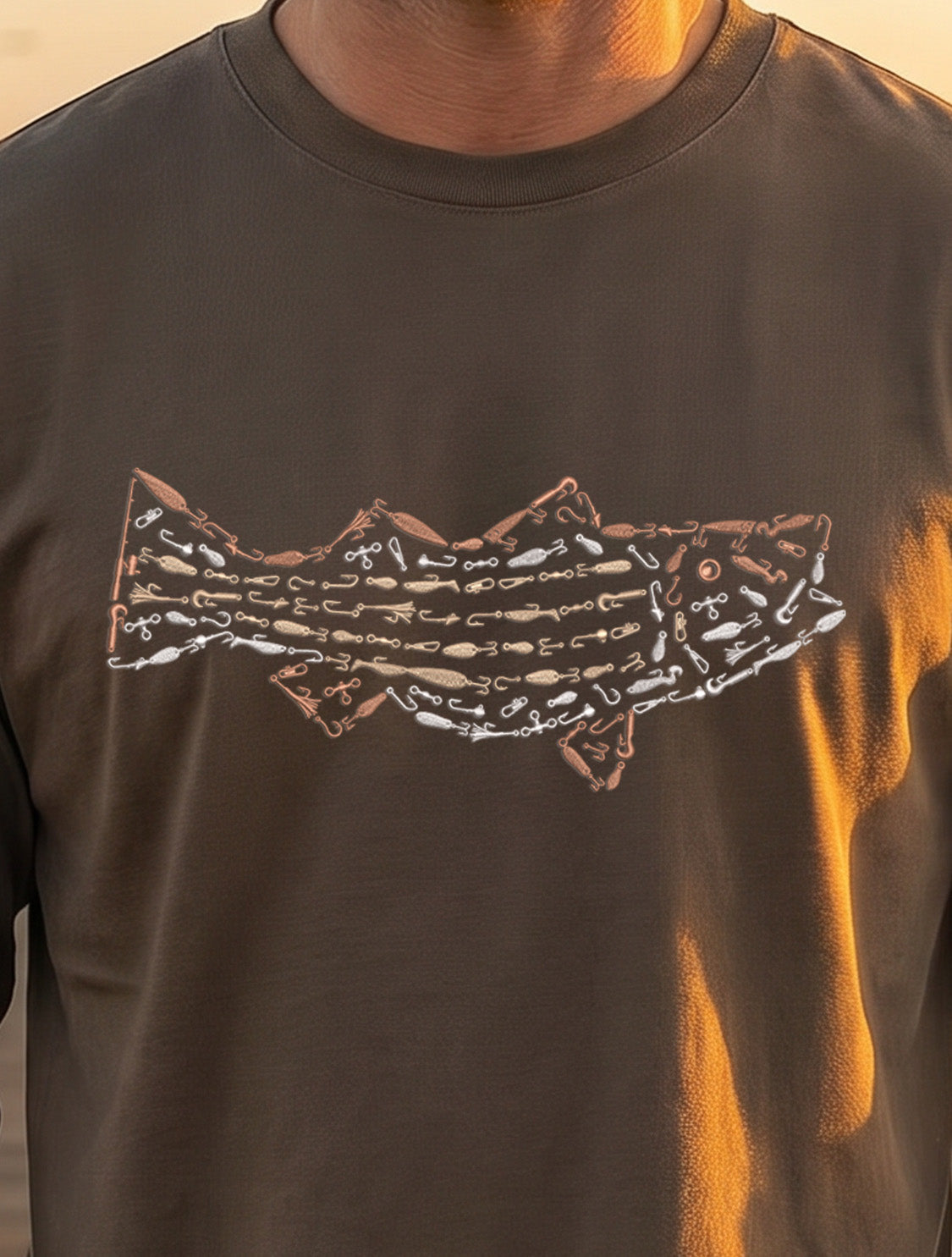 Premium Signature Long Sleeve Tee - Striped Bass