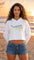 Embroidered Women's Mahi Mahi Crop Hoodie