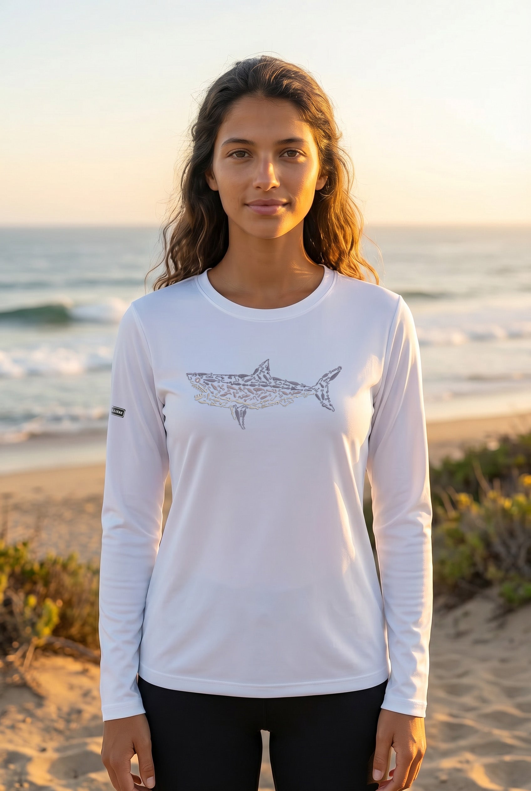 Womens Great White Lightweight Wicking UV Pro LS Tee