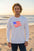 100% Made in USA American Flag Swimbait Edition Long-Sleeve Crewneck