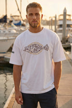 Oversized Heavyweight Tee - Fluke — Graphic Print