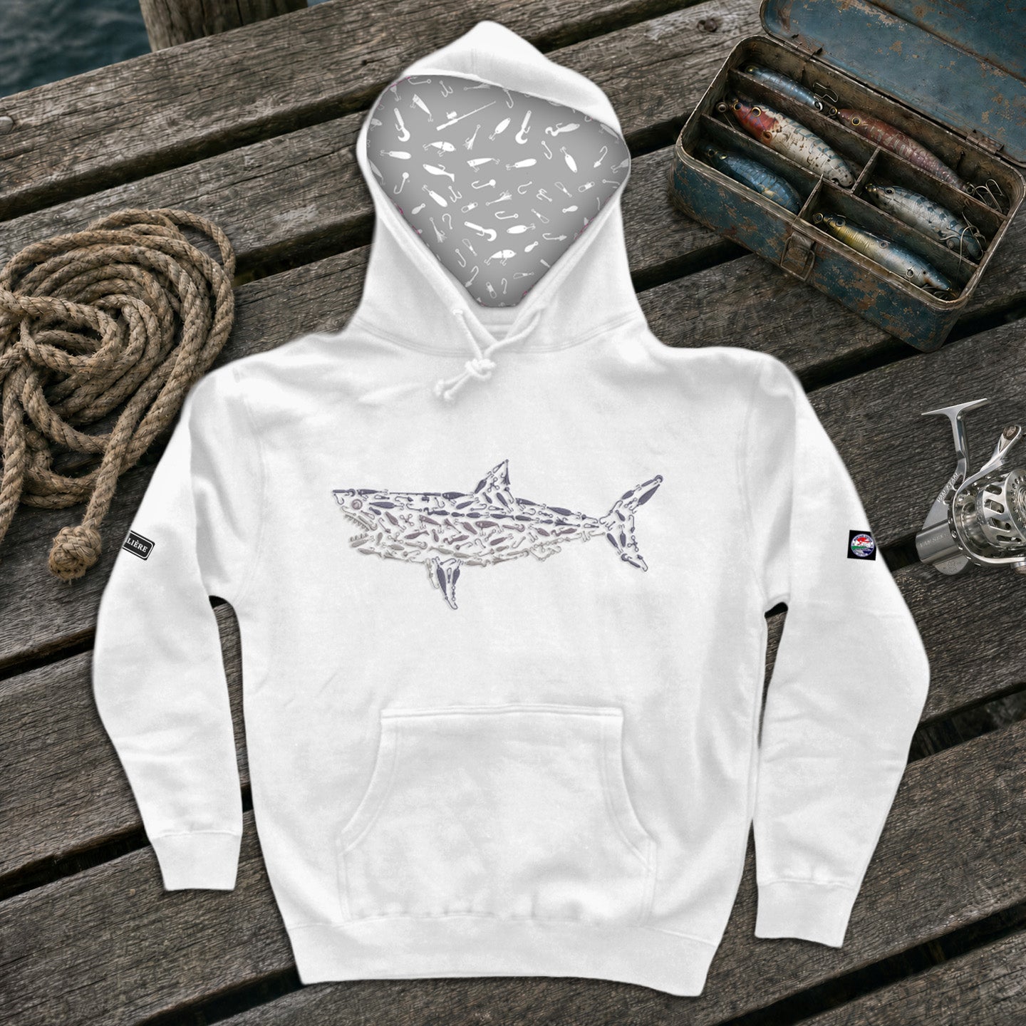Montauk Edition Embroidered Great White Hoodie
