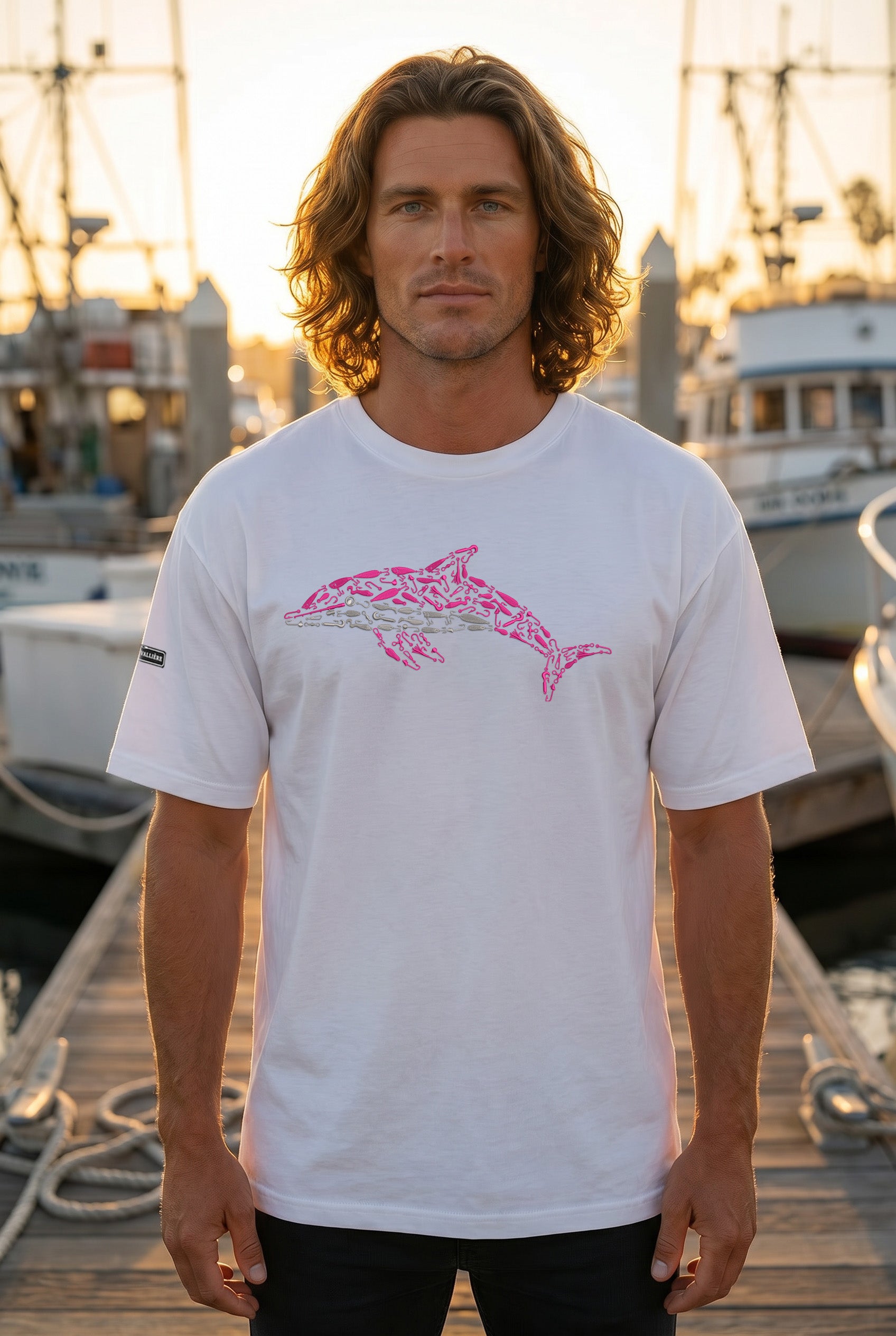 Oversized Heavyweight Tee - Pink Dolphin