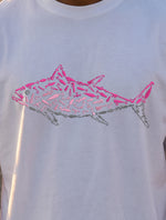 Oversized Pink Tuna T-Shirt — Graphic Print