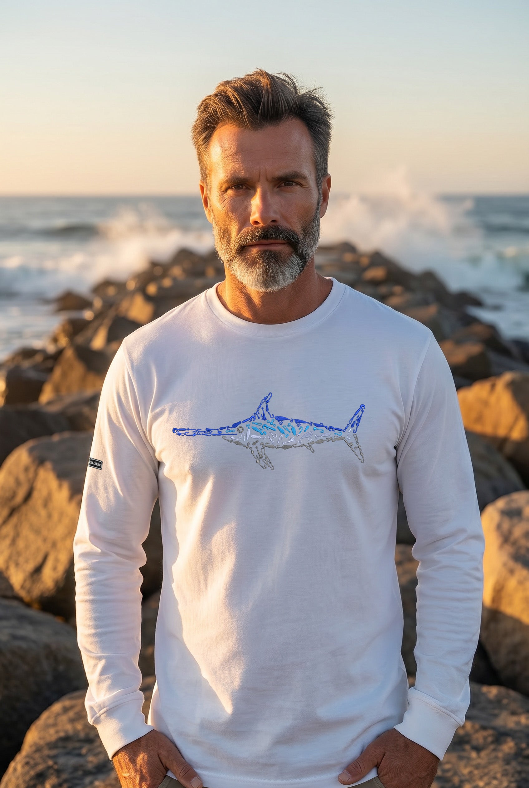 Premium Signature Long Sleeve Tee - Swordfish