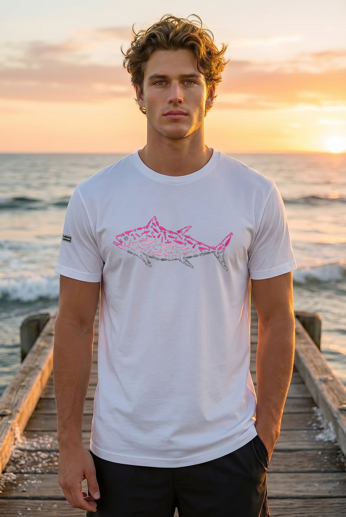 Premium Signature Tee - Pink Tuna — Graphic Print