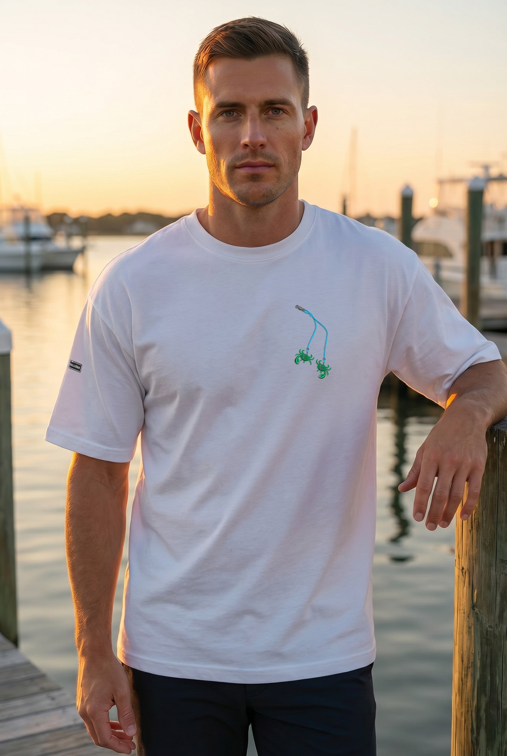 Oversized Heavyweight Tee - Snafu Rig - Embroidered