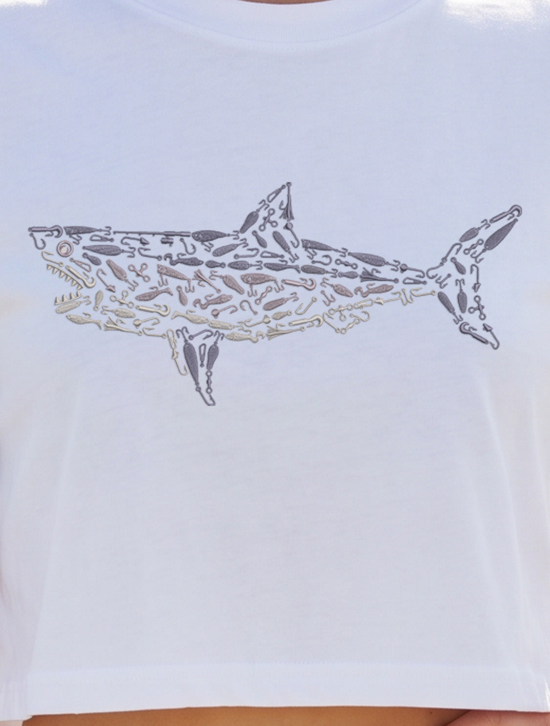 Signature Crop Tee - Great White