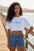 Signature Crop Tee - Swordfish
