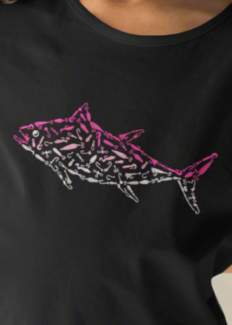 Pink Tuna Youth 100% Cotton T-Shirt