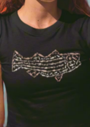 Striped Bass Women's Crop Tee