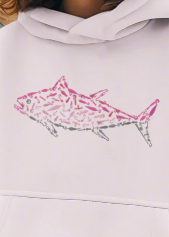 Pink Tuna Youth Hoodie