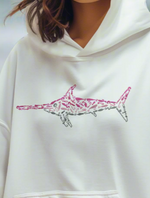 The Deckhand Pink Swordfish Hoodie — Graphic Print
