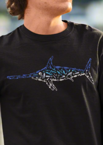 Premium Swordfish Graphic Print L/S TEE