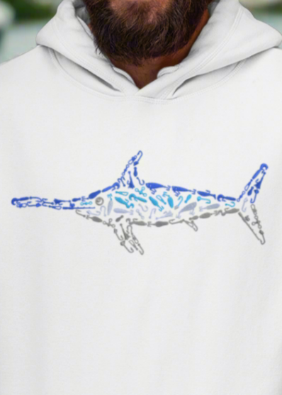 ESSENTIALS SWORDFISH GRAPHIC PRINT HOODIE